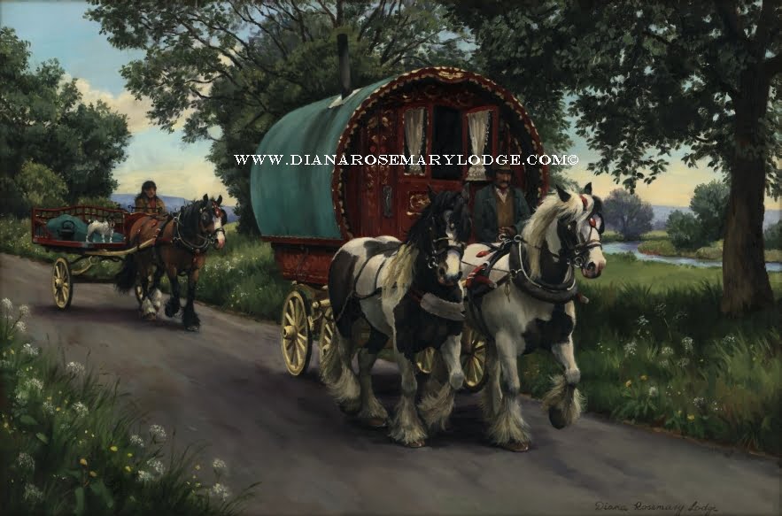 Gypsy vanner paintings by Diana Rosemary Lodge
