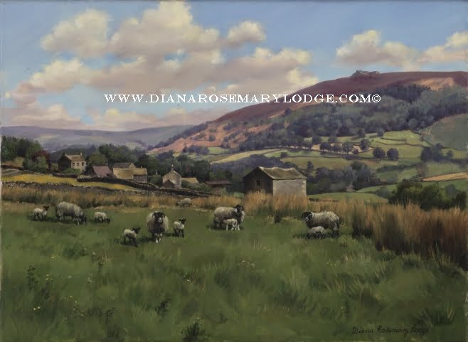 Paintings of The Yorkshire Dales and sheep by Rosemary Lodge